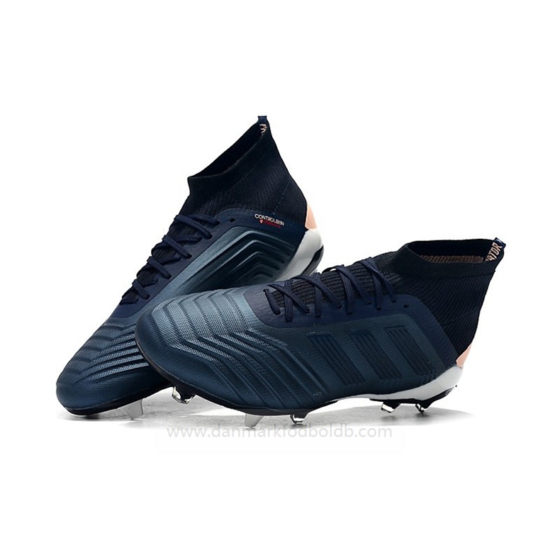 Adidas Predator 18.1 FG Fodboldstøvler Herre – Cyan Sort